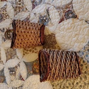 Vintage Wicker Wall Pockets